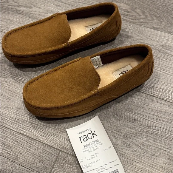 🆕 UGG men’s AdlerTan Suede Slip-Ons size 9 - Picture 8 of 11